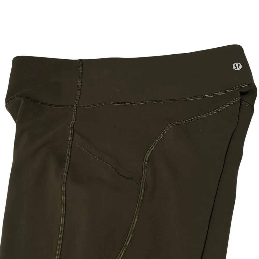 Lululemon Invigorate High Rise Tight 25” Leggings In Dark Olive Women’s Size 10